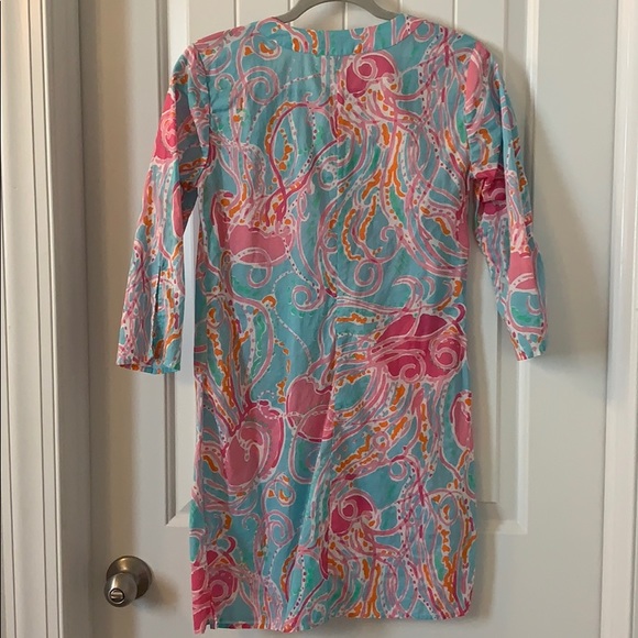 EUC Beaded Lilly Pulitzer Tunic- Jellies be Jammin - Picture 2 of 5